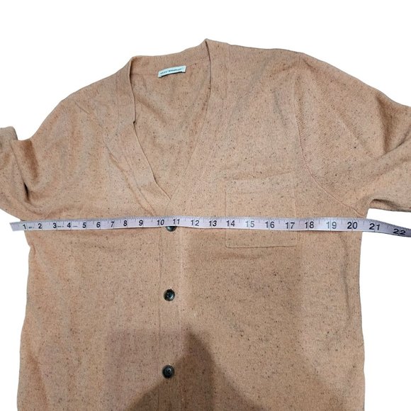 Club Monaco Salmon Pink Multi Fleck Buttons Pocket Cardigan Sweater size S - Picture 5 of 9